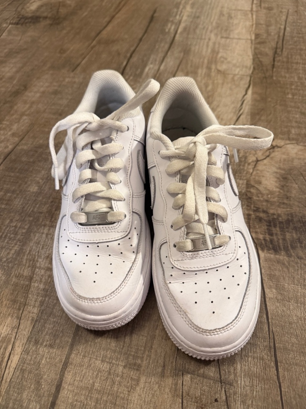 Nike Kids White Low-Top Sneakers Air Force 1  Youth 5.5